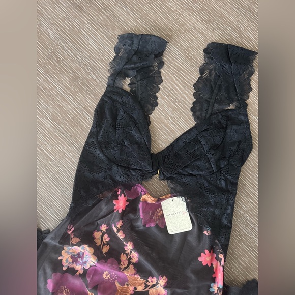 🎉LAST PIECE🎉Free People Suddenly Fine Maxi Slip Black Combo - Picture 8 of 14